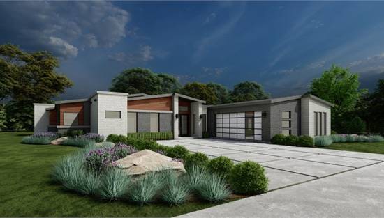 image of contemporary house plan 6489